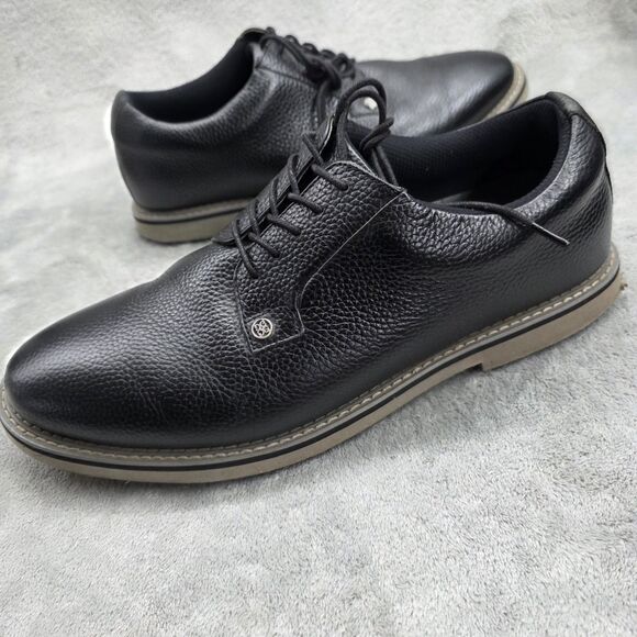 G/Fore G4 Gallivanter Golf Shoes Onyx Black Pebbled Leather Men’s Size 13 main image 4